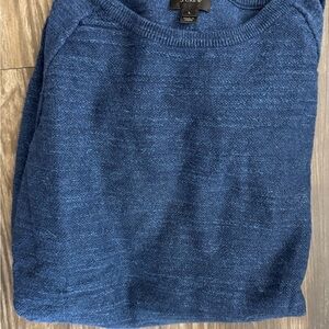 J. Crew Men's Rich Blue Crewneck Sweater